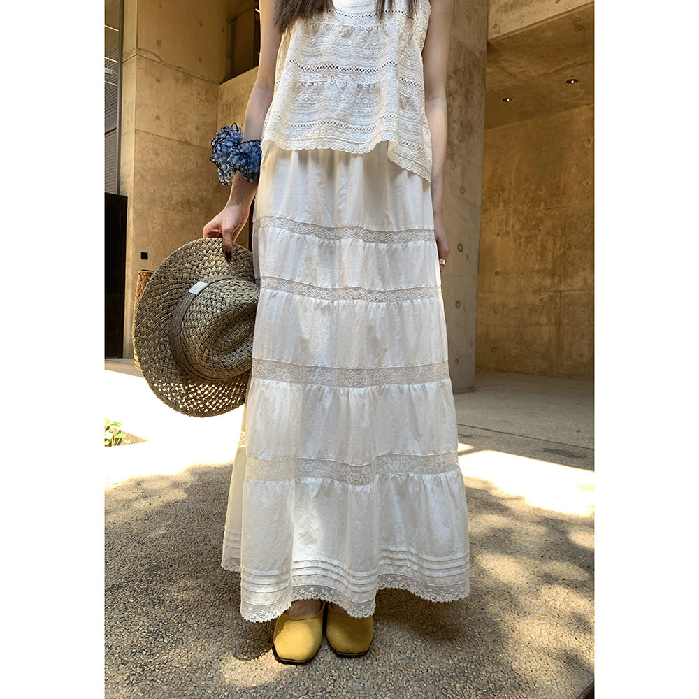 Hellooo Eat французская элегантная юбка-миди с декоративными швами, эластичная талия, летняя