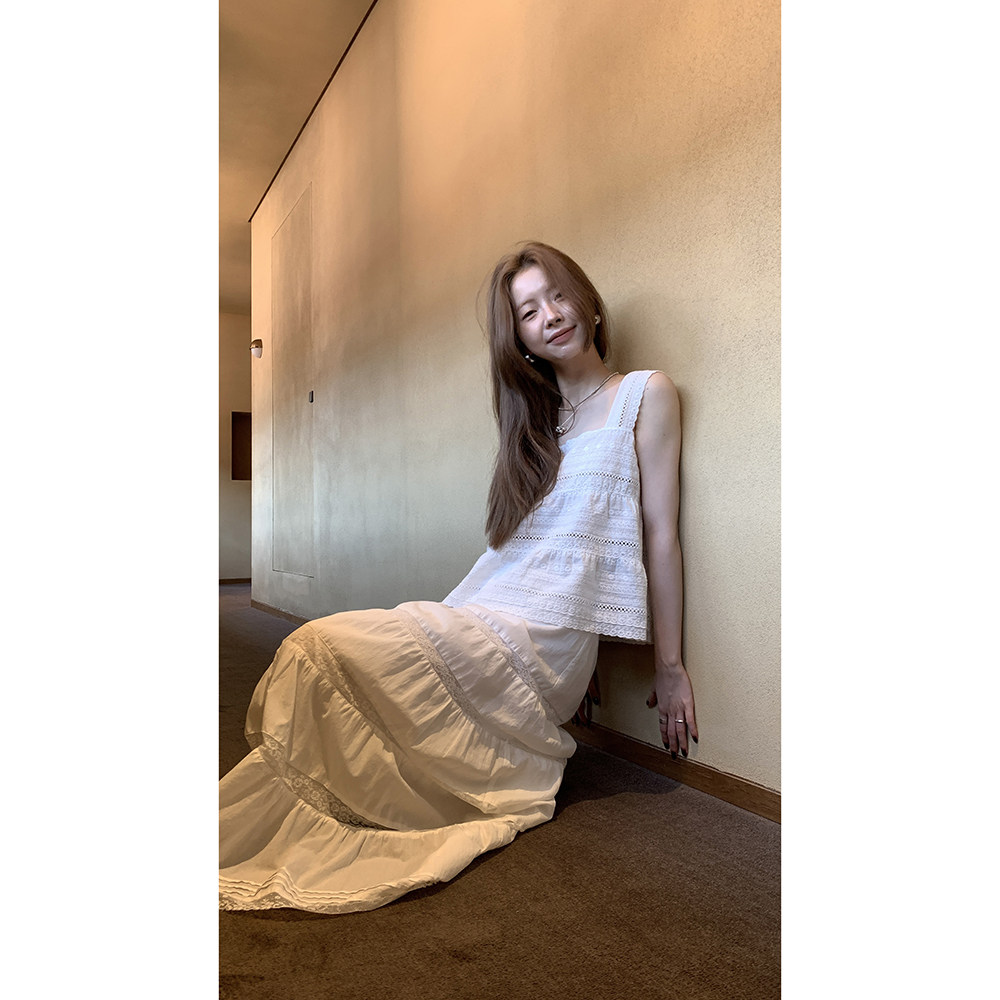 Hellooo Eat французская элегантная юбка-миди с декоративными швами, эластичная талия, летняя