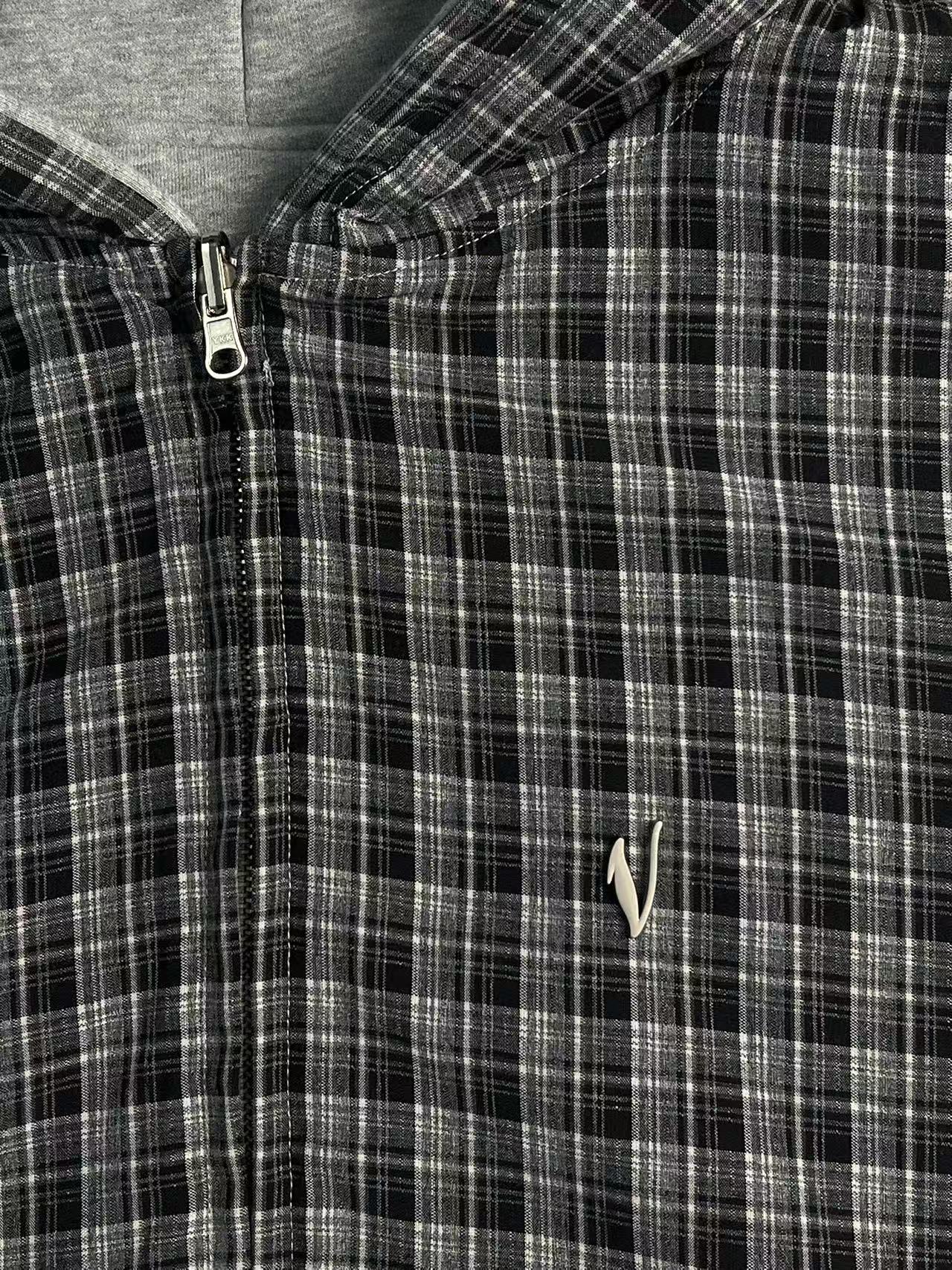 thumbnail for Dark Gray Small Checkered Sweatshirt