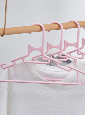 汇丰信佳 6个组 加厚可挂裤吊带T恤衬衫塑料衣架衣挂衣撑子37.5cm