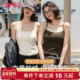婷美秋冬无痕美背吊带背心女免穿文胸修身 显瘦加绒内搭保暖打底衫