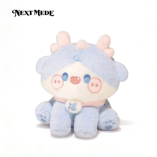英国NEXT MEDE正版卡通抱枕可爱毛绒玩具Q版呆萌龙礼物柔软蓬松