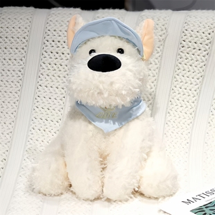 英国NEXT MEDE正版苏格兰梗狗狗毛绒玩具西高地小狗玩偶礼物女生