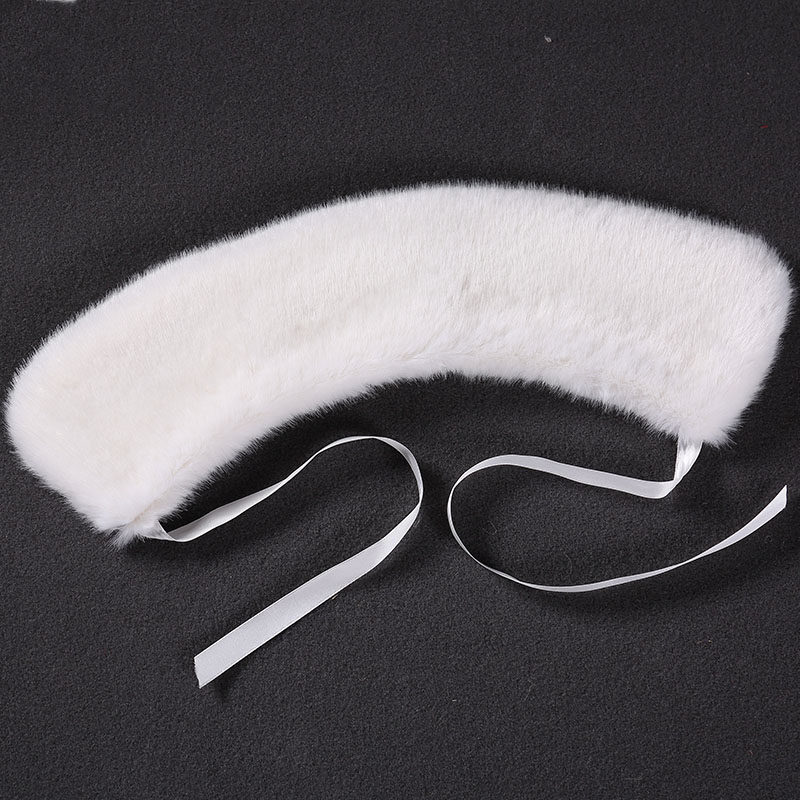 어린이 스카프 가을 겨울 모피 칼라 스카프 소녀 한국 스타일 겨울 모조 모피 흰색 두꺼운 따뜻한 목 커버 유니버설