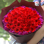 33朵玫瑰花束礼盒99朵鲜花速递同城配送广州武汉云南长沙杭州订花