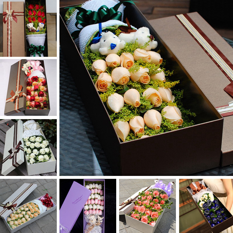 情人节红粉白香槟玫瑰花束礼盒生日佛山鲜花速递同城订花店配送花