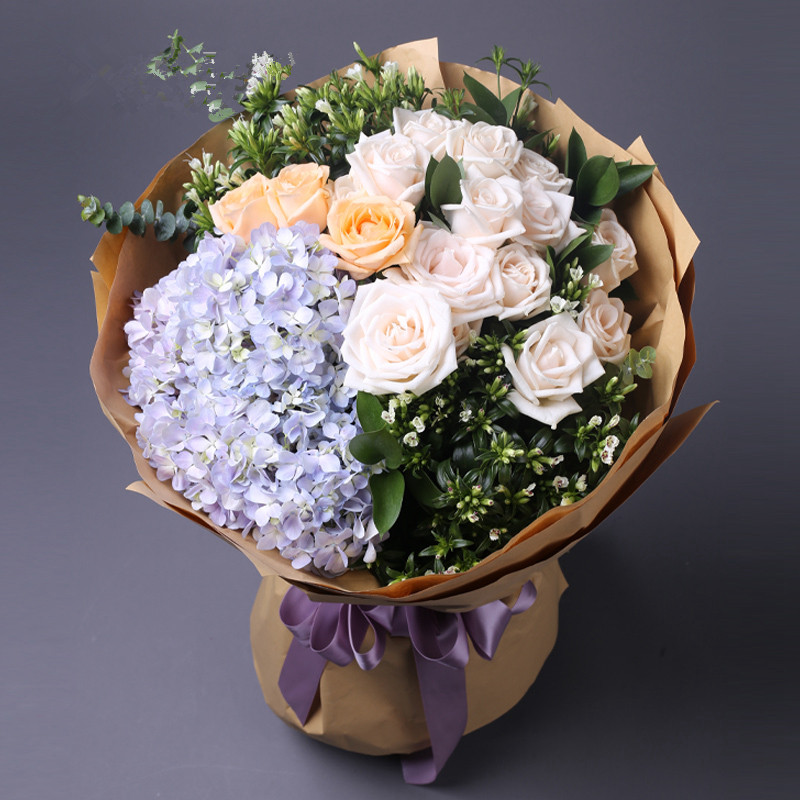 玫瑰混搭花束生日鲜花速递同城配送南京苏州无锡常州徐州扬州镇江