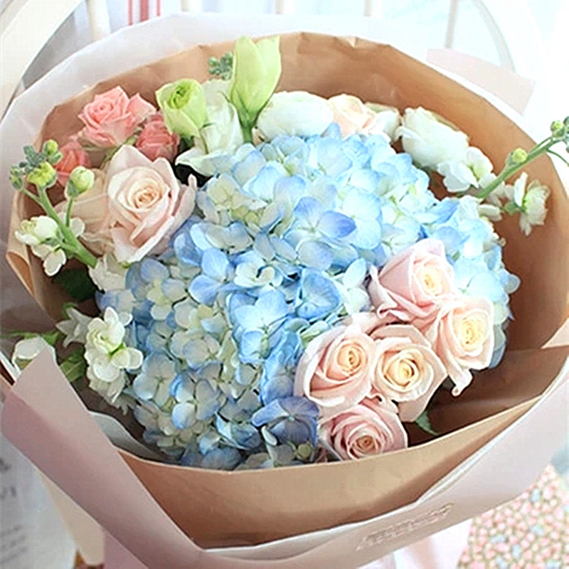 鲜花速递生日同城配送玫瑰绣球混搭花束礼盒南京苏州无锡扬州镇江