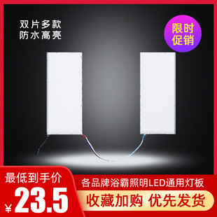 集成吊顶led灯板双灯浴霸照明灯片灯条四管中间超导A通用灯芯贴片