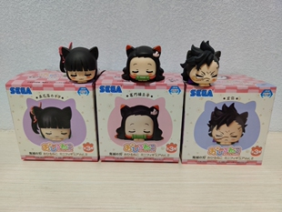 正版SEGA世嘉 鬼灭之刃 猫耳小趴趴 祢豆子 香奈乎 玄弥 景品手办