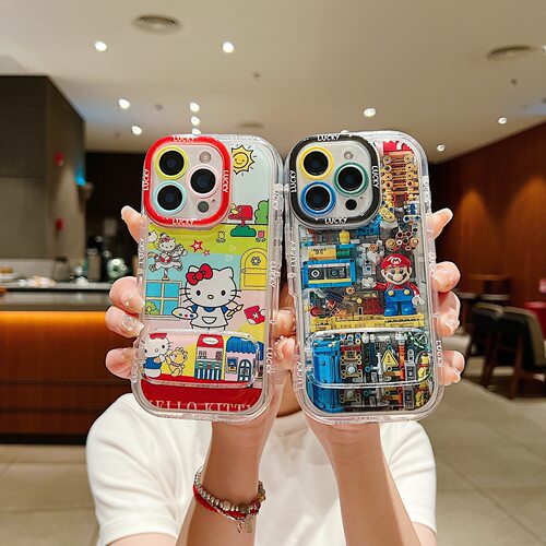 ins风可爱Hellokitty库洛米适用苹果13手机壳iPhone15promax新款1