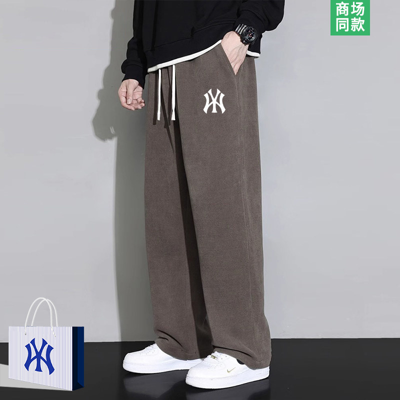 【奥莱严选】休闲裤男士夏季新款宽松直筒卫裤初中生潮牌运动裤子