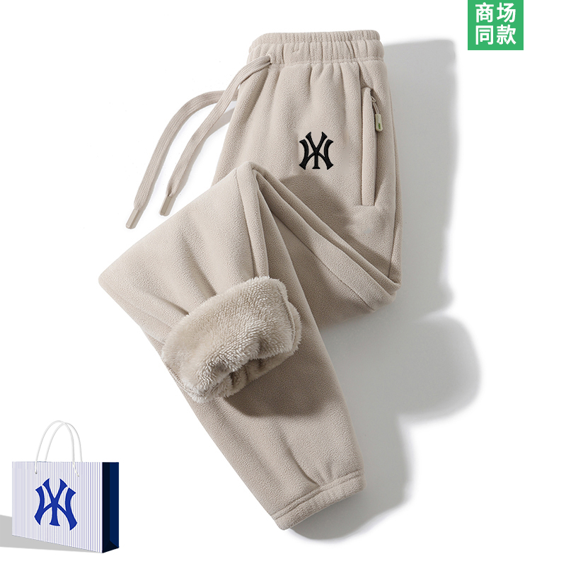 加绒裤子男士加厚保暖休闲裤