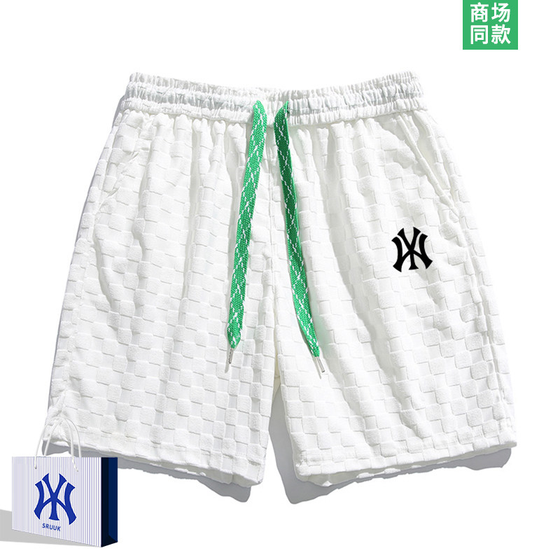 【奥莱精品】棋盘格休闲短裤女款夏季新款情侣美式潮牌五分运动裤