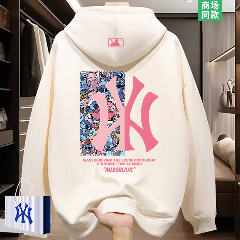 史迪仔卫衣女2025新款连帽套头衫