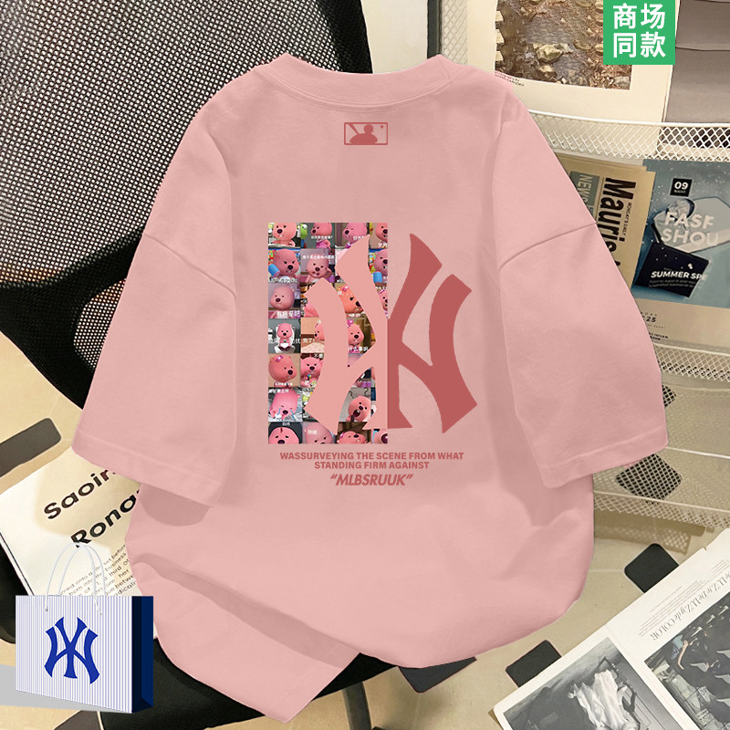 【专柜同款】短袖t恤女士夏季爆款卡通潮牌半袖上衣女生大码体恤