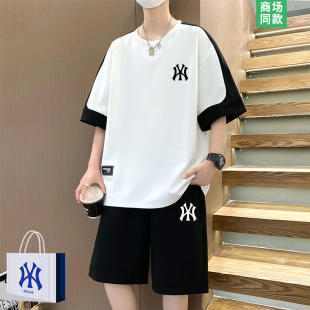 【奥莱严选】休闲运动套装男士夏季新款高级感男生短袖穿搭一整套