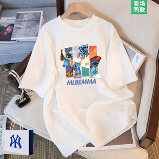 史迪仔联名 商场撤柜 夏季 爆款 t恤 男生卡通短袖 品牌热销