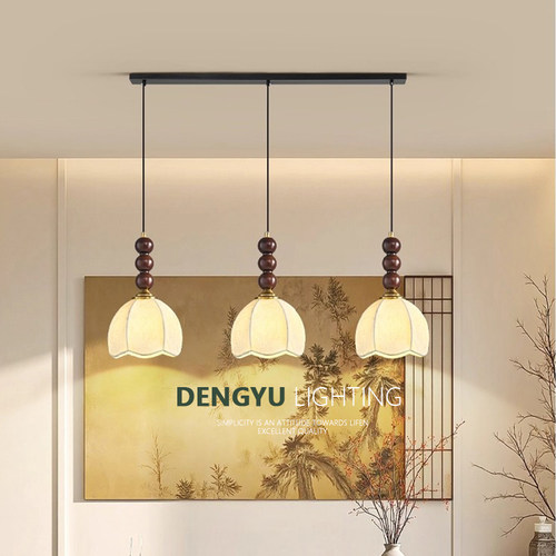 现代餐厅吊灯卧室简约轻奢设计师高端床头吊线灯咖啡厅吧台餐桌灯