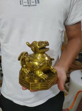 铜貔貅摆件八卦招财客厅办公室