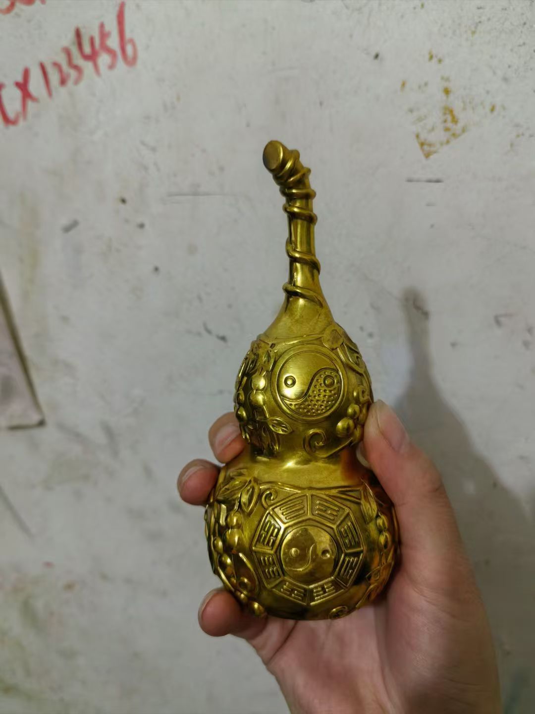 风水铜葫芦摆件床头底部开口纯铜镇宅光窗医院厕所对门厨房西北角