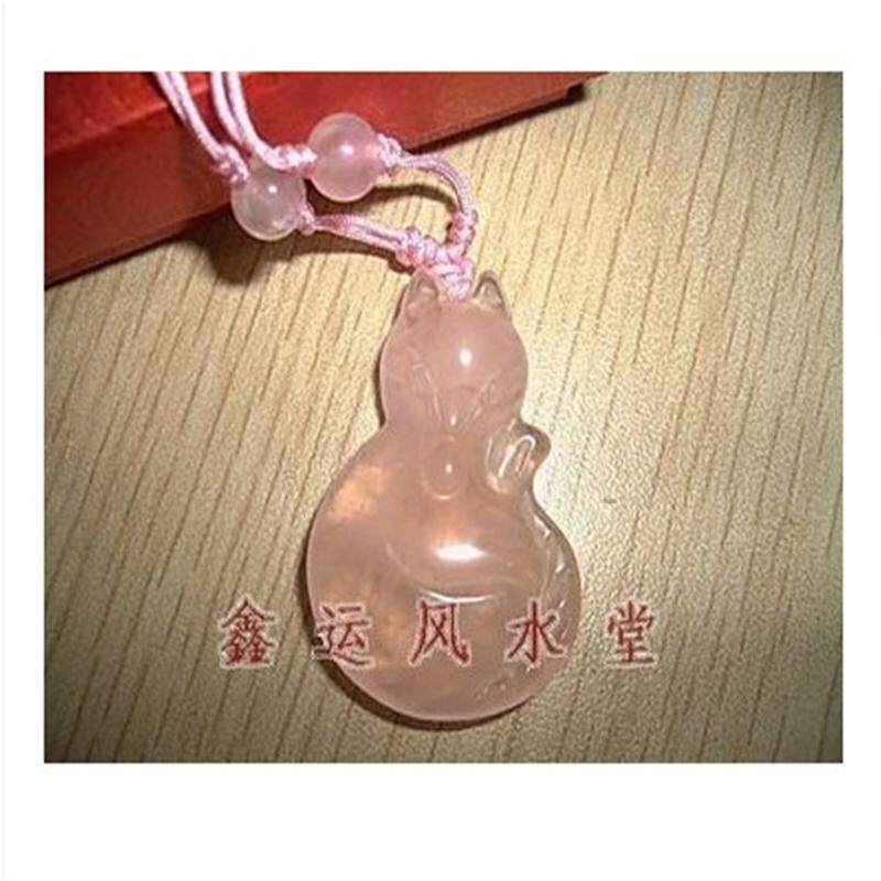 情侣男女动物单身风旺粉晶挂坠