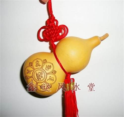 风水葫芦摆件天然葫芦烙画六字真言明咒葫芦平安镇宅招财挂件门厅 - 封面