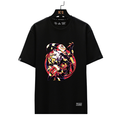 Helluva Boss极恶老大美动漫周边短袖男女情侣衣服卡通t恤纯棉jl