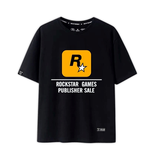 游戏5公司Rockstar Games电玩周边R星标男女休闲百搭短袖T恤jl