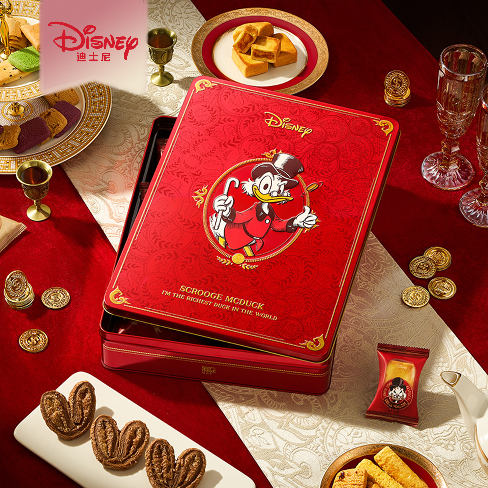 迪士尼坚果糕点礼盒春节年货休闲零食礼包商务礼品 鸭财有道礼盒,零食/坚果/特产,糕点礼盒/伴手礼,淘宝优惠券,粉丝福利购,淘宝优惠卷