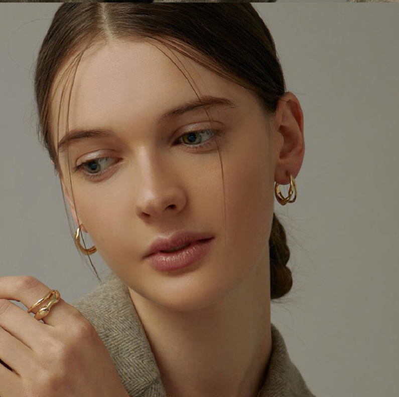 koch银针简约波浪复古小众优雅