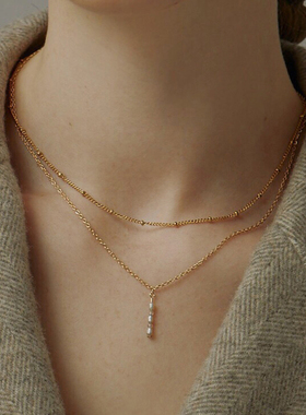 双层高级感防过敏不褪色天然珍珠