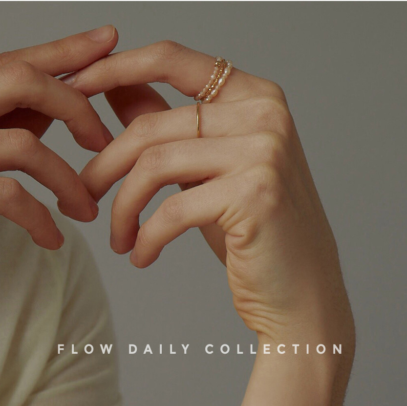 天然淡水珍珠戒指水晶指环组合