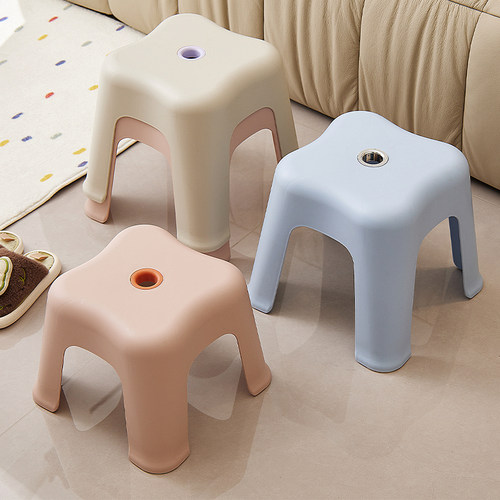 加厚小凳子家用塑料客厅板凳椅子儿童洗澡浴室女出租房用换鞋矮凳