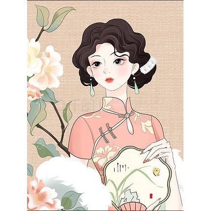 【A.miya】如意宝相蜀锦彩萝连衣裙  82525