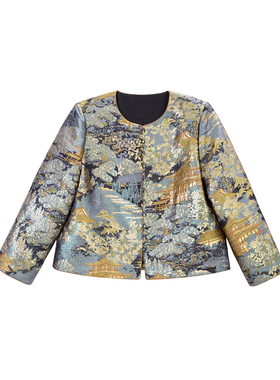 【思婕专享LY】唐锦登鹳雀楼雀楼正肩外套  28536