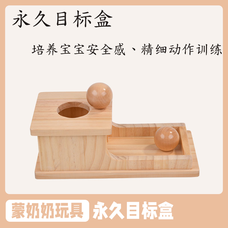 目标盒木制早教启蒙教具积木盒蒙特梭利幼儿感官手眼训练益智玩具