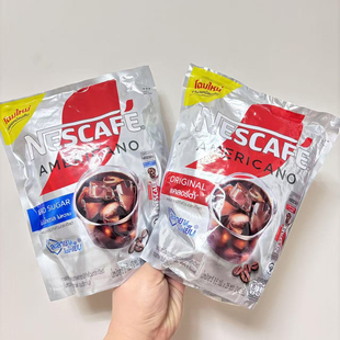 泰国原装NESCAFE雀巢咖啡美式冰咖啡黑咖啡粉零糖零卡0脂肪27条装