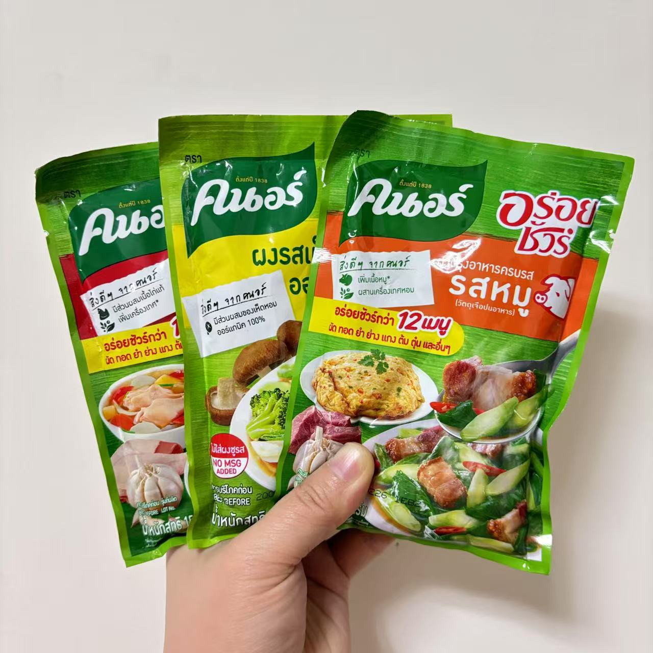 泰国KNORR家乐牌猪鸡精香菇猪肉鸡粉调味调料粉提鲜提香