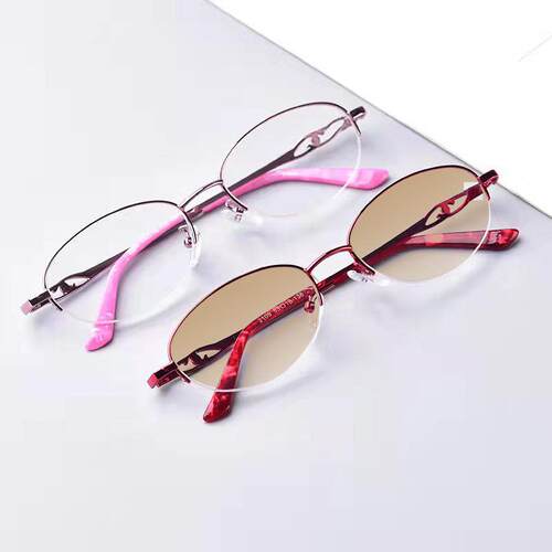 视角养目休闲女水晶眼镜