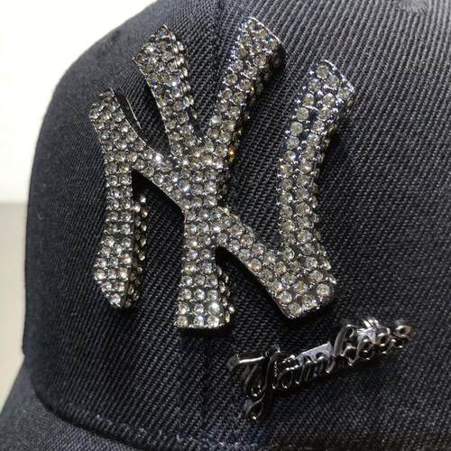帽mlb黑钻mlb黑钻帽ny潮牌情侣帽