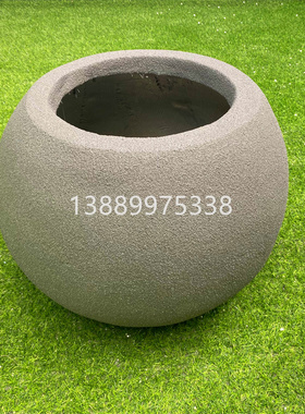 玻璃钢花盆成品圆形商场花池椭圆美陈花器简约时尚组合花缸定制