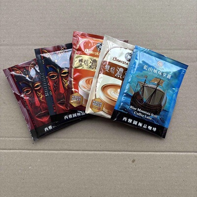 台湾BARISTA西雅图咖啡即品拿铁无加糖二合一速溶咖啡三合一组合
