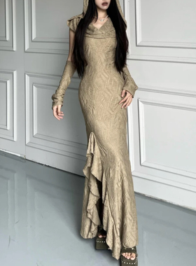 instunning 废土风穿搭连衣裙女2025新款异域风情大西北沙漠长裙