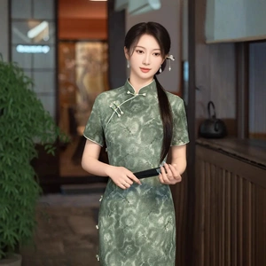 二小姐旗袍｜2025年新款旗袍春款长款时尚显瘦复古高档旗袍