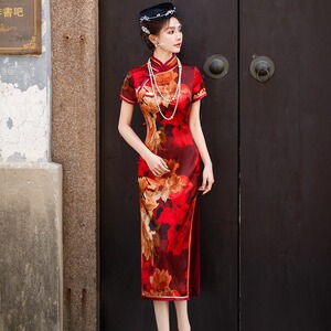 二小姐｜改良高端真丝旗袍女2024新款复古优雅中国风桑蚕丝