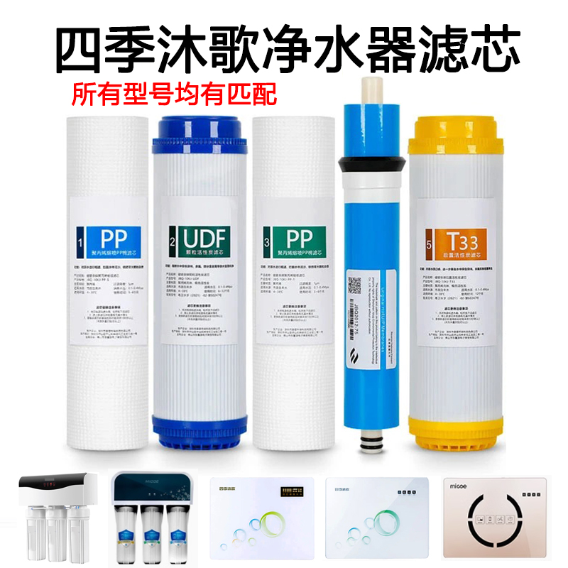 四季沐歌净水器滤芯YCZ-CB12-M032YCZ-JB12-M003畅享A3A5MR50-B01