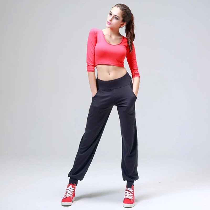 舞蹈裤萝卜裤长裤运动练功裤裤子