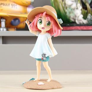 间谍过家家夏日祭阿尼亚手办沙滩夏天阿妮亚摆件可爱生日礼物模型