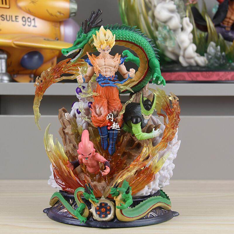 七龙珠 GK HuBen 悟空神龙超级赛亚人弗利萨沙鲁布欧手办模型摆件